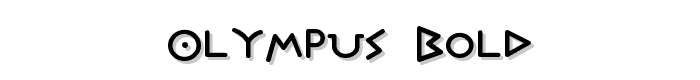 Olympus Bold font
